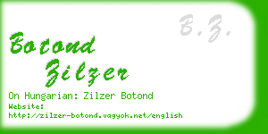 botond zilzer business card